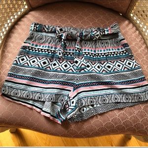 Aztec print shorts